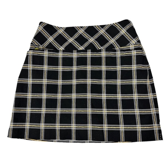 Swing Control Womens Plus Size 14 Skort Skirt Black Gold Stretch Golf Pickleball - Picture 9 of 9